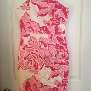 Lilly Pulitzer Strapless Rose Cocktail dress